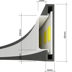 Lampa wisząca RIO 55 biały LED 4000K (TH.115) - Thoro Lighting