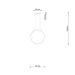 Lampa wisząca RIO 55 czarny LED 3000K (TH.114) - Thoro Lighting