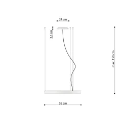 Lampa wisząca RIO 55 czarny LED 3000K (TH.106) - Thoro Lighting