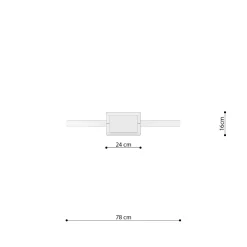 Lampa wisząca RIO 78 ochra czerwona LED 3000K (TH.406) - Thoro Lighting