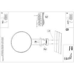 Lampa wisząca RIO 110 ochra czerwona LED 4000K (TH.410) - Thoro Lighting