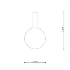 Lampa wisząca RIO 78 złota LED 4000K (TH.140) - Thoro Lighting