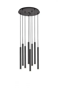 Lampa wisząca ROLL 8 kolor Czarny (11174802) - KASPA
