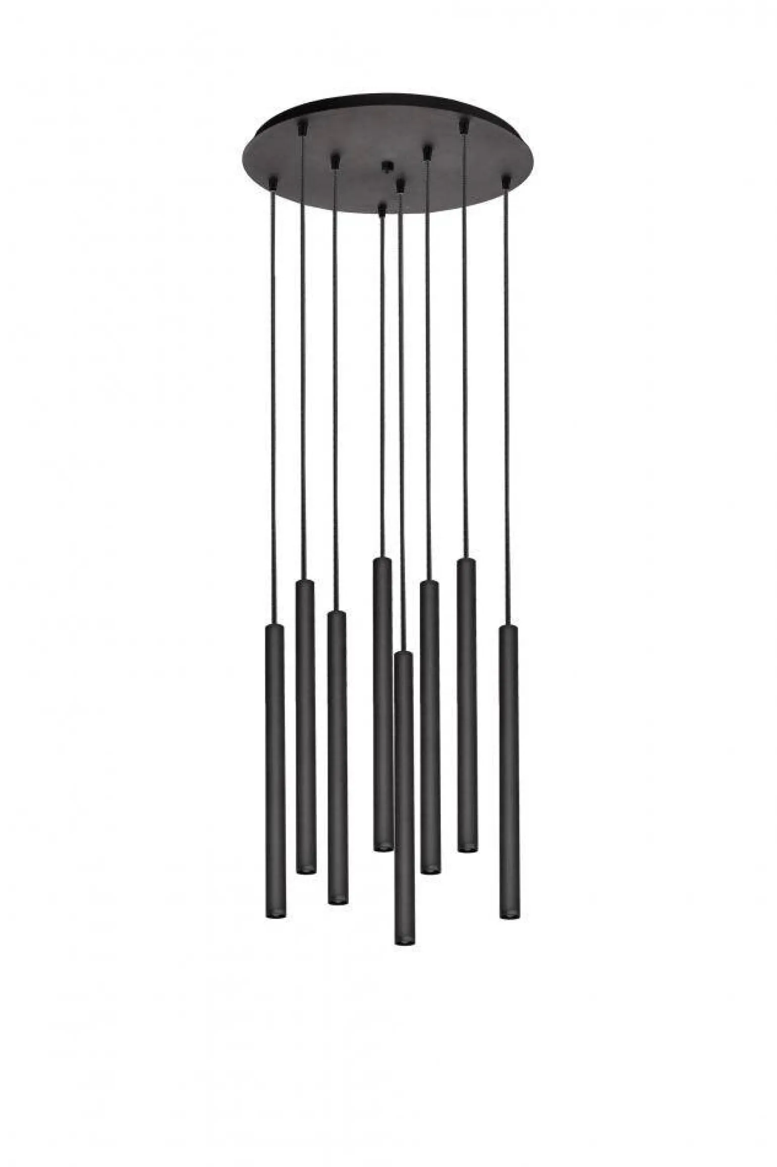 Lampa wisząca ROLL 8 kolor Czarny (11174802) - KASPA