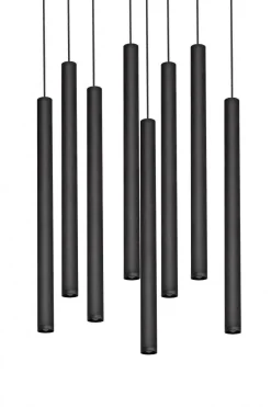 Lampa wisząca ROLL 8 kolor Czarny (11174802) - KASPA