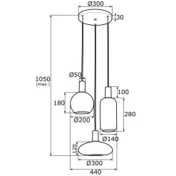 Lampa wisząca SAGUNTO (1489) - ARGON