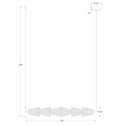 Lampa wisząca SANSA 11W LED (ML1821) - Milagro
