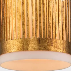 Lampa wisząca Sawgrass - 1 źródło światła - Płatkowe złoto (QN-SAWGRASS-MP-DG-O) - Quintiesse