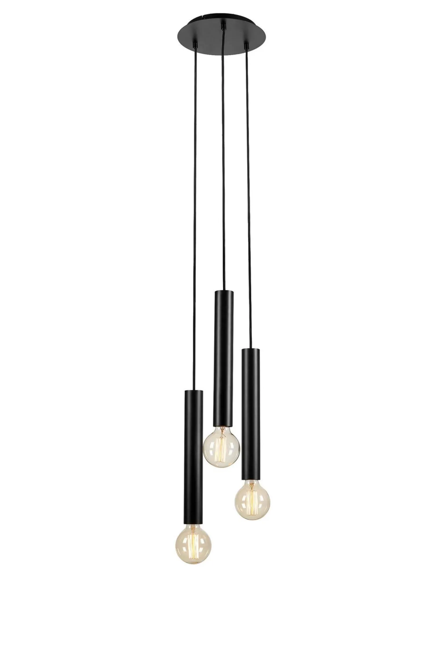 Lampa Wisząca SENCILLO Round 3L Black (108435) - Markslojd