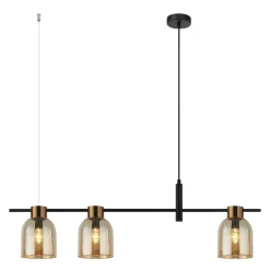 Lampa wisząca Servio (PND-66892-3-BK-AMB) - Italux