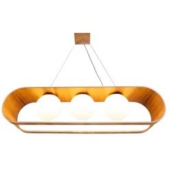 Lampa wisząca Sfera - 3 źródła światła (QN-SFERA-3P-TEAK) - Quintiesse