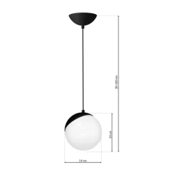Lampa wisząca SFERA BLACK (MLP5739) - Milagro