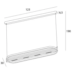 Lampa wisząca SINGAPUR OVAL (P0553) - MAXLIGHT