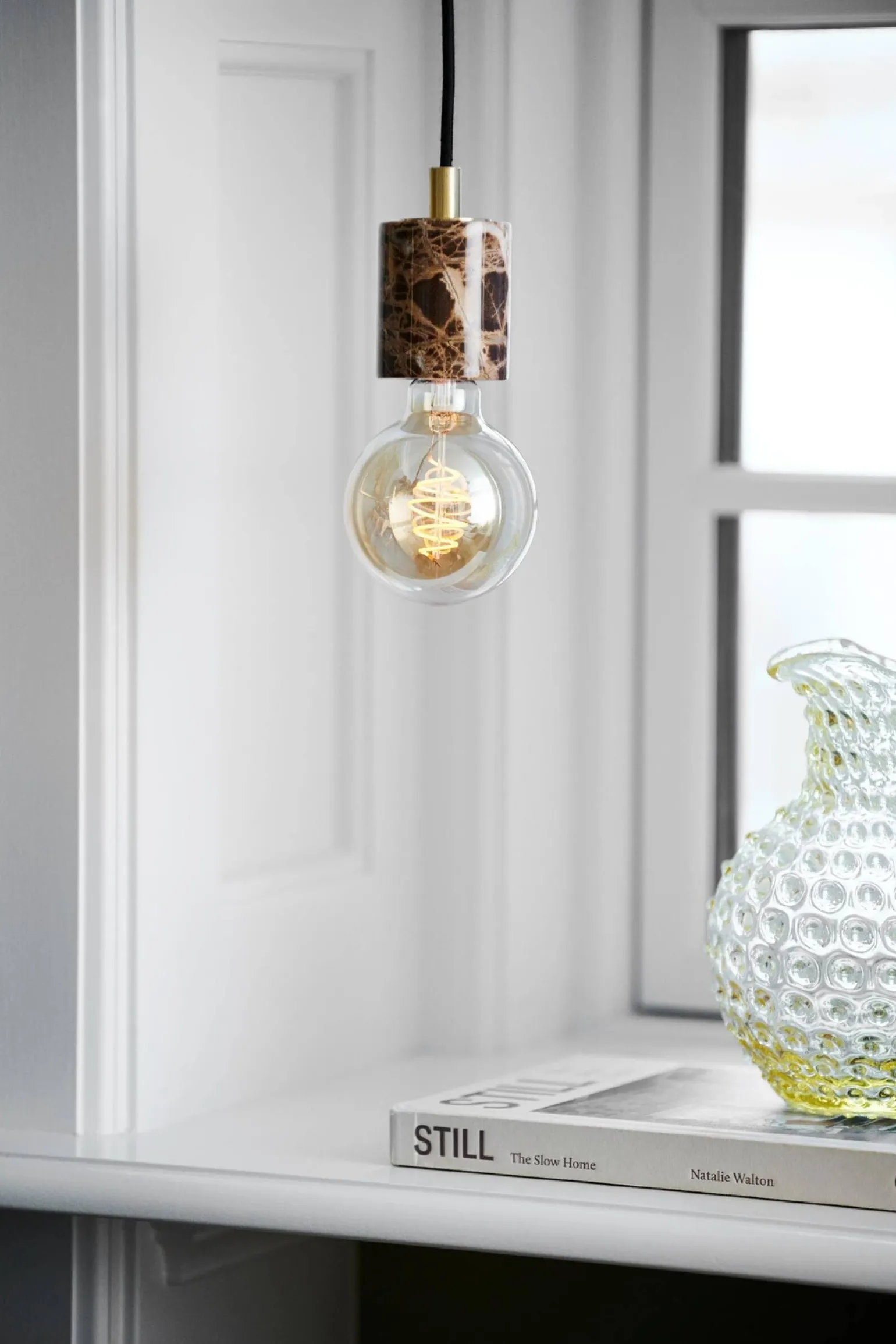 Lampa wisząca SIV brązowy marmur (45883018) - Nordlux