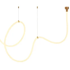 Lampa wisząca SNAKE LED wąż ledowy złota 500 cm (MD1021-5 gold) - Step into Design