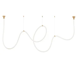 Lampa wisząca SNAKE LED wąż ledowy złota 500 cm (MD1021-5 gold) - Step into Design