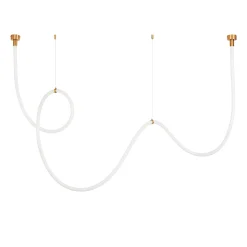 Lampa wisząca SNAKE LED wąż ledowy złota 400 cm (MD1021-4 gold) - Step into Design