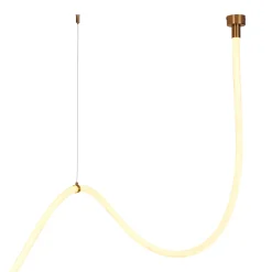 Lampa wisząca SNAKE LED wąż ledowy złota 400 cm (MD1021-4 gold) - Step into Design