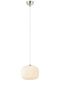 Lampa wisząca SOBER Pendant 1L White/Satin Nickel (109008) Markslojd