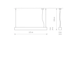 Lampa wisząca SOFT LED 120X6 (7525) - Nowodvorski