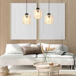 Lampa wisząca SOMBRA AMBER 3xE27 (MLP8371) - Milagro