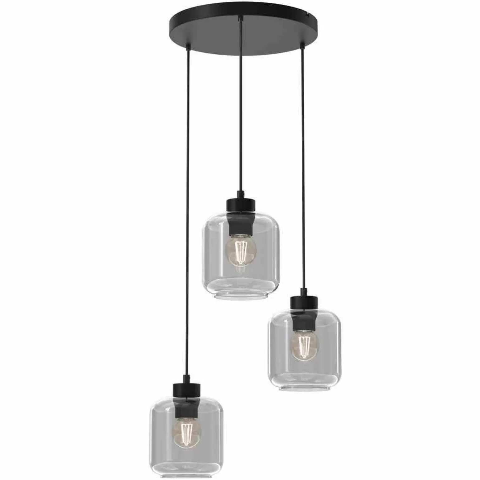 Lampa wisząca SOMBRA SMOKED 3xE27 (MLP8375) - Milagro