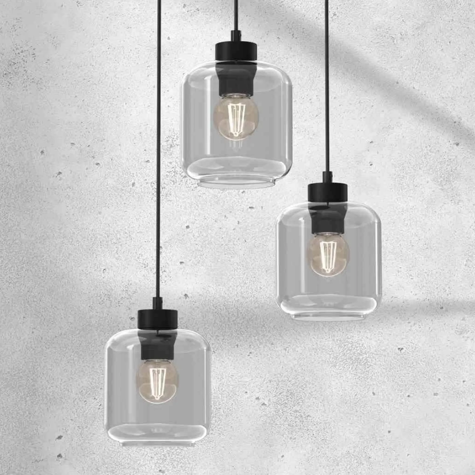 Lampa wisząca SOMBRA SMOKED 3xE27 (MLP8375) - Milagro