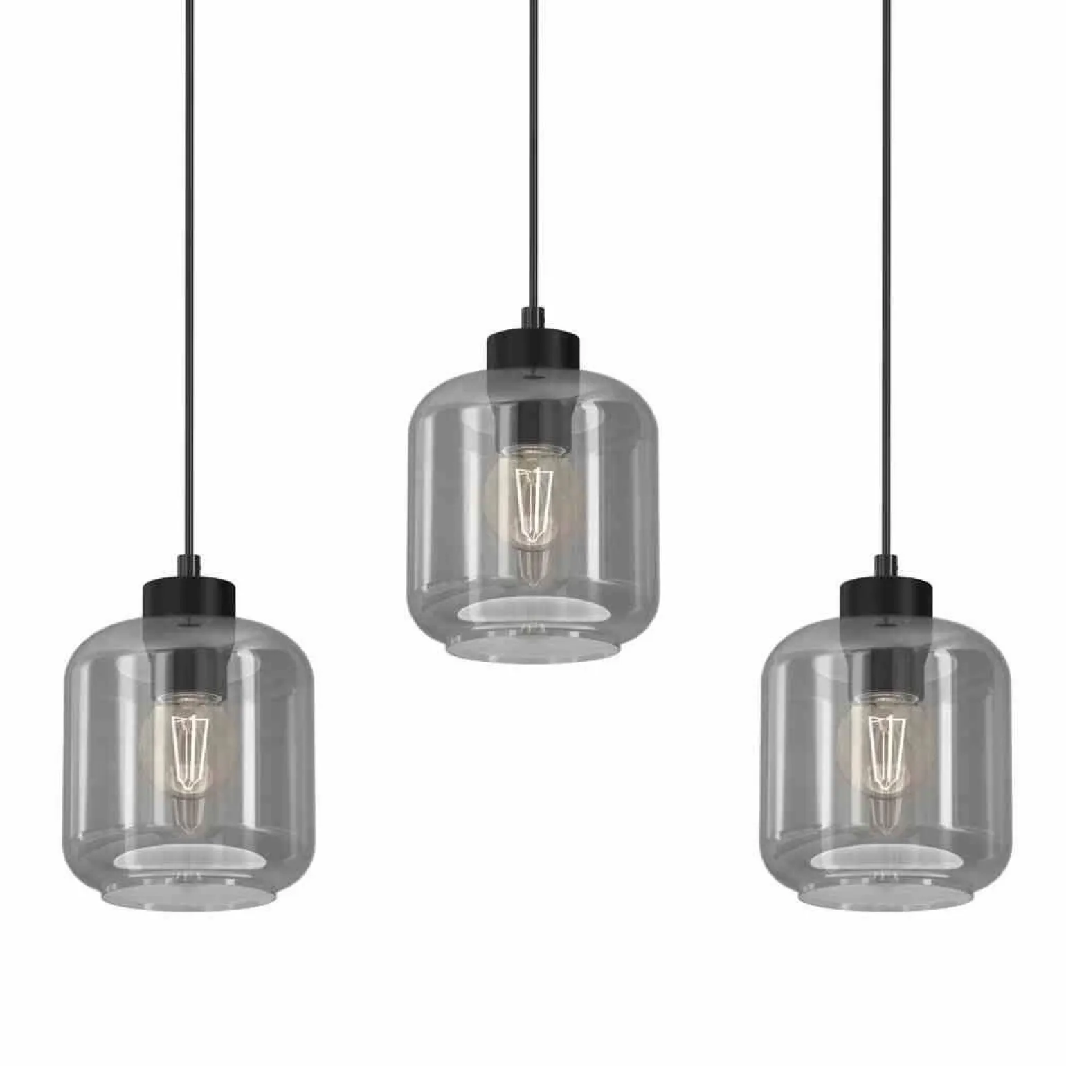 Lampa wisząca SOMBRA SMOKED 3xE27 (MLP8374) - Milagro