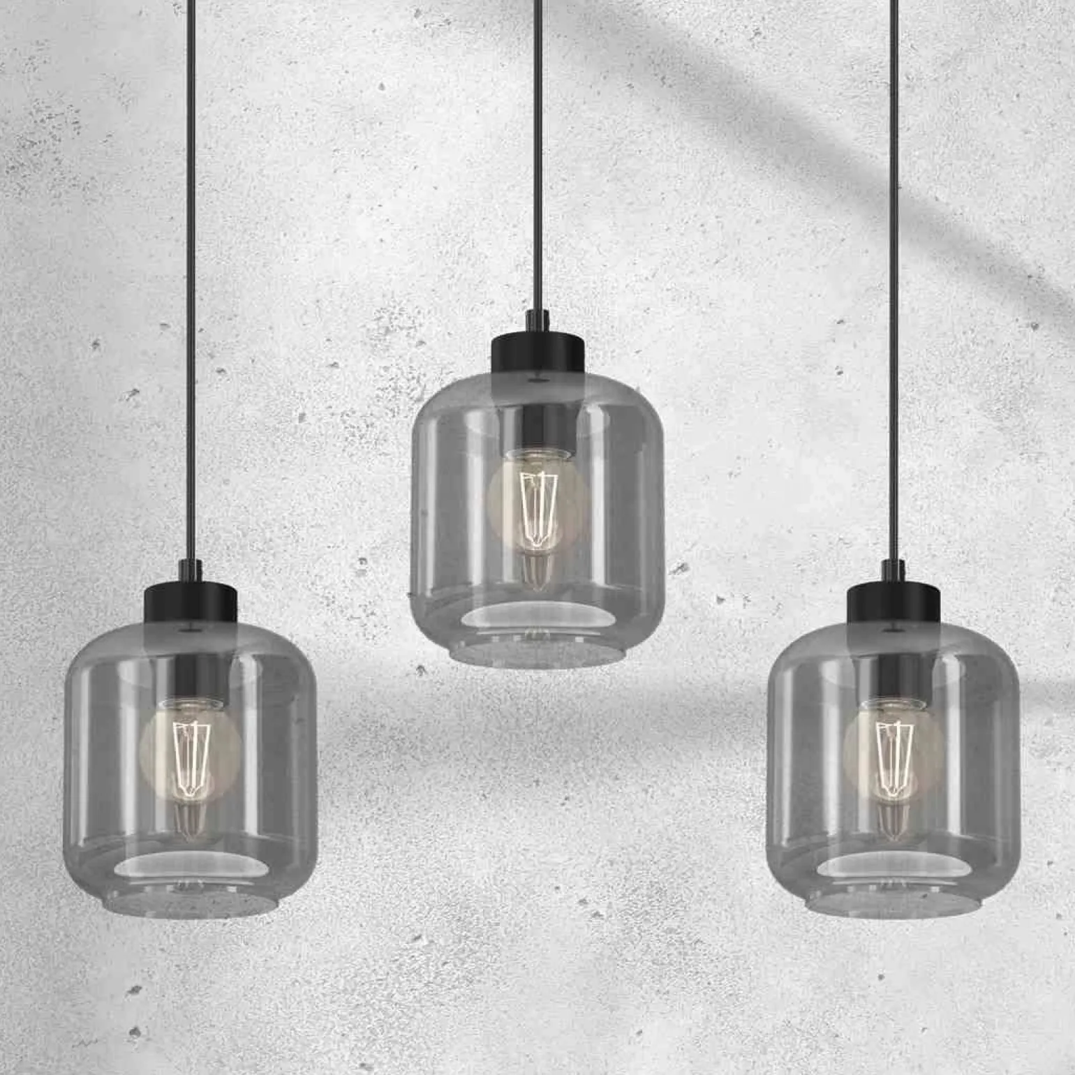 Lampa wisząca SOMBRA SMOKED 3xE27 (MLP8374) - Milagro