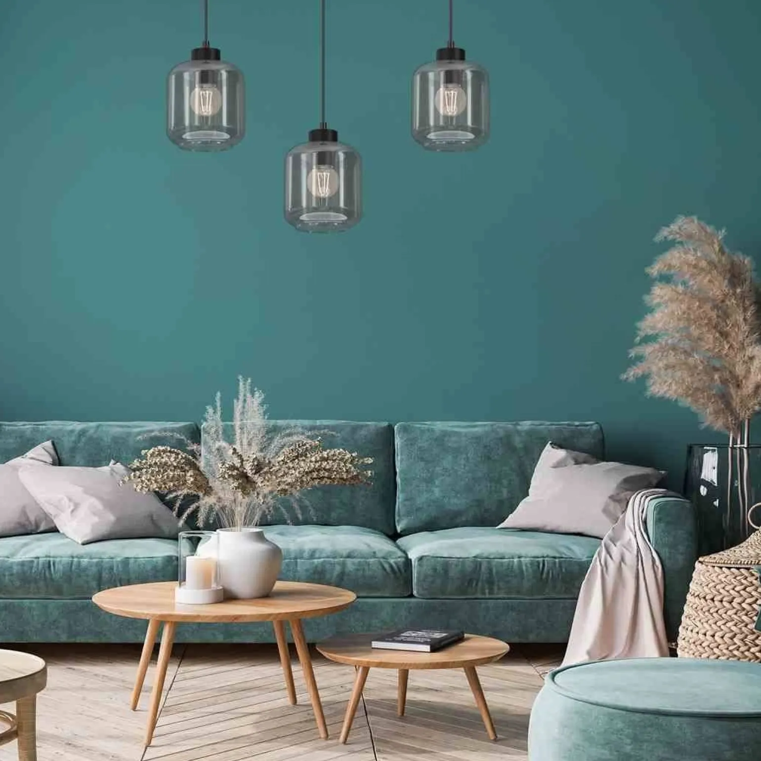 Lampa wisząca SOMBRA SMOKED 3xE27 (MLP8374) - Milagro