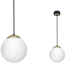 Lampa wisząca SPARTA BLACK / GOLD 1xE27 (MLP6495) - Milagro