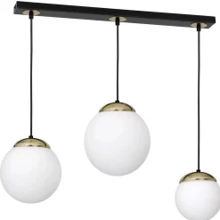 Lampa wisząca SPARTA BLACK / GOLD 3xE14 (MLP6500) - Milagro