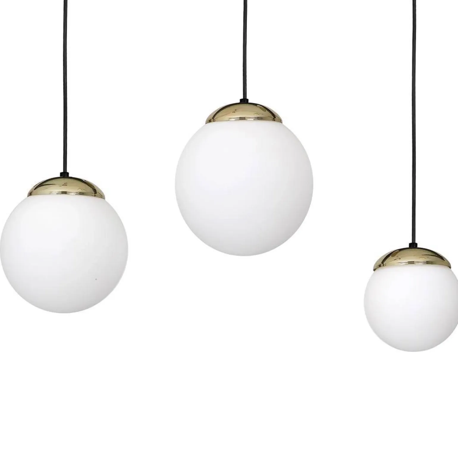 Lampa wisząca SPARTA BLACK / GOLD 3xE14 (MLP6500) - Milagro