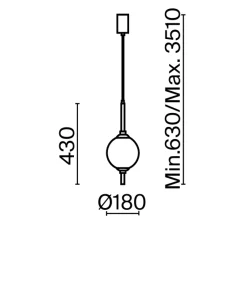 Lampa wisząca The Sixth Sense (Z020PL-L6BS3K) - Maytoni