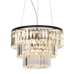 Lampa wisząca TIFANNY kol. czarny (P17127-4) - Zuma Line