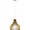 Lampa wisząca TINDORI drewniana (96258 - EGLO) - żyrandol
