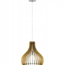Lampa wisząca TINDORI drewniana (96258 - EGLO) - żyrandol