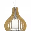 Lampa wisząca TINDORI drewniana (96214 - EGLO) - żyrandol