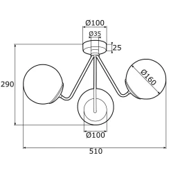 Lampa wisząca TOMAR (1477) - ARGON