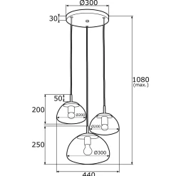 Lampa wisząca TRINI (1493) - ARGON