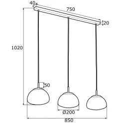 Lampa wisząca TRINI (1494) - ARGON