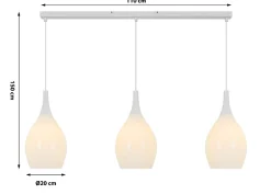 Lampa wisząca trójka BLANCO (7081-0306) - Aviano Lighting
