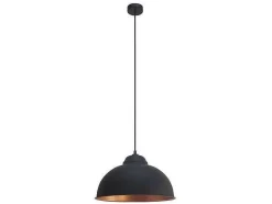 Lampa wisząca TRURO-2 czarna/miedziana (49247 - Eglo) - żyrandol