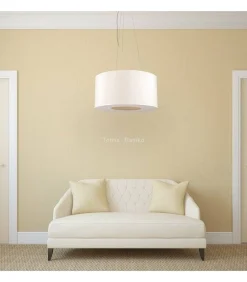 Lampa wisząca Tubus 100 biały/czarny (67786) Ramko - żyrandol