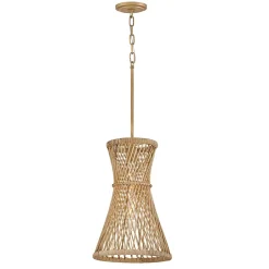 Lampa wisząca Twyla - 1 źródło światła - Oksydowane złoto (QN-TWYLA-1P-BNG) - Quintiesse