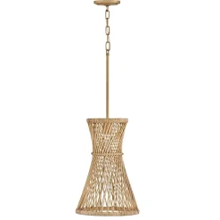 Lampa wisząca Twyla - 1 źródło światła - Oksydowane złoto (QN-TWYLA-1P-BNG) - Quintiesse