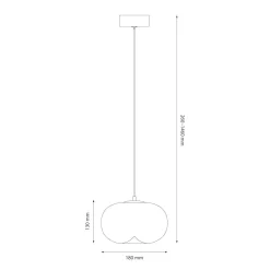 Lampa wisząca VASO 1 SMOKED 4W (ML1397) - Milagro