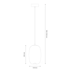 Lampa wisząca VASO 3 WHITE 4W (ML1404) - Milagro