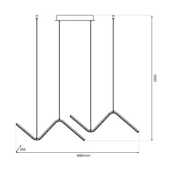 Lampa wisząca VERTE 22W LED (ML1179) - Milagro
