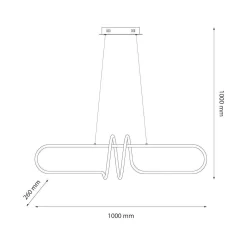 Lampa wisząca VERTIGO 54W LED 4000K (ML1576) - Milagro